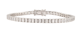 Emerald 9.00ct Lab Diamond Tennis Braclet in 9K White Gold