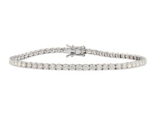 Round 5.00ct Lab Diamond Classic Tennis Bracelet in 9K White Gold