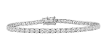 Round 7.00ct Lab Diamond Classic Tennis Bracelet in 9K White Gold
