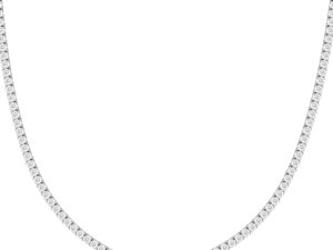 9.00ct Lab Diamond Tennis Necklace in 9K White Gold